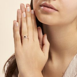 Bague Katiana Or Rose Oxyde De Zirconium - Bagues avec pierre Femme | Histoire d’Or