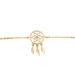 Bracelet Attrape Reves Plaque Or Jaune Pierre De Synthese - Bracelets Femme | Histoire d&rsquo;Or