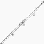 Cha&icirc;ne De Cheville Argent Blanc Roschen Oxydes De Zirconium - Cha&icirc;nes de cheville Femme | Histoire d&rsquo;Or