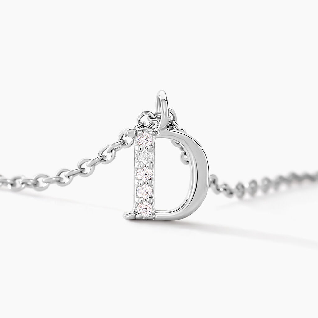 Collier Neruda Argent Blanc Oxyde De Zirconium - Colliers fantaisie Femme | Histoire d&rsquo;Or