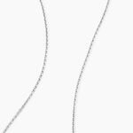 Cha&icirc;ne Claudine Maille For&ccedil;at Argent Blanc - Chaines Femme | Histoire d&rsquo;Or