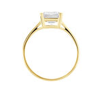 Bague Gatsby Or Jaune Oxyde De Zirconium - Bagues solitaires Femme | Histoire d&rsquo;Or