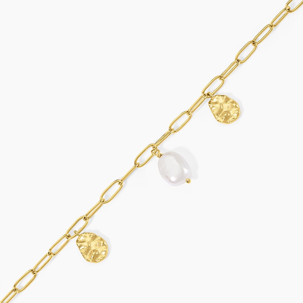 Bracelet Argent Dore Keshi Maille Cheval - Bracelets Femme | Histoire d’Or