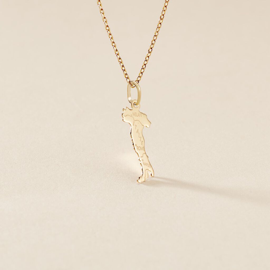Pendentif Gaietana Italie Or Jaune - Pendentifs Famille | Histoire d&rsquo;Or
