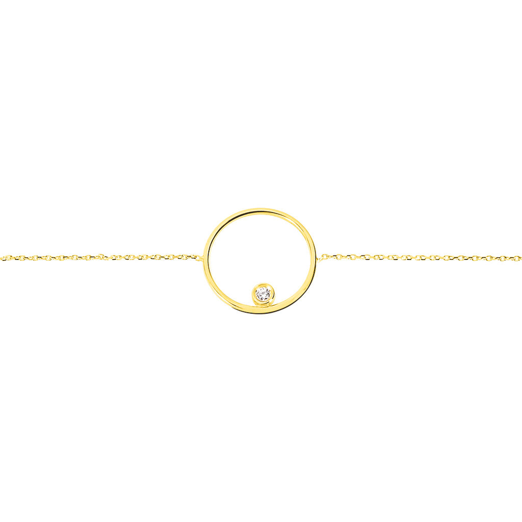 Bracelet Kimly Or Jaune Oxyde De Zirconium - Bracelets Femme | Histoire d’Or