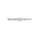 Bague Eliisa Or Blanc Diamant - Bagues solitaires Femme | Histoire d&rsquo;Or