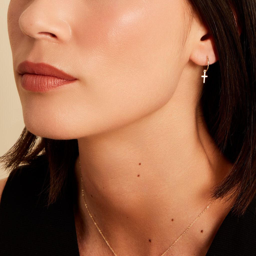 Créoles Belita Or Jaune - Boucles d'oreilles créoles Femme | Histoire d’Or