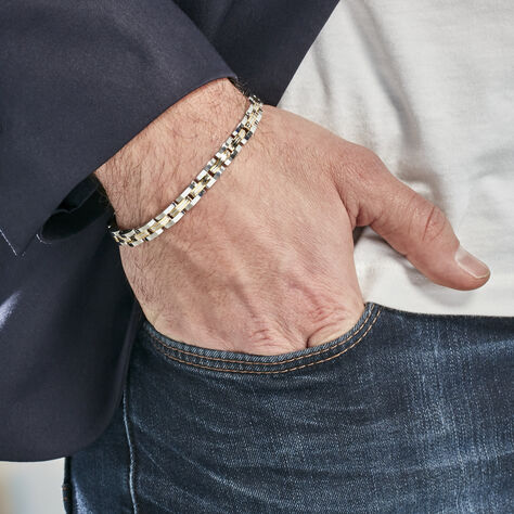 Bracelet Tom Acier Bicolore - Bracelets Homme | Histoire d’Or