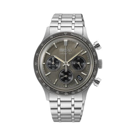 Montre Seiko Sport Chrono 39 Gris - Montres chronographes Homme | Histoire d&rsquo;Or