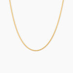 Cha&icirc;ne Ixia Maille Gourmette Diamantee Or Jaune - Chaines Femme | Histoire d&rsquo;Or