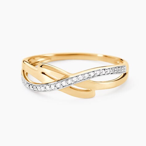 Bague Seraphia Or Jaune Diamant - Bagues avec pierre Femme | Histoire d&rsquo;Or