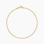 Bracelet Jerry Argent Dor&eacute; A L'Or 750/1000 - Bijoux sans pierre Femme | Histoire d&rsquo;Or