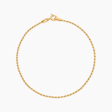 Bracelet Jerry Argent Dor&eacute; A L'Or 750/1000 - Bijoux sans pierre Femme | Histoire d&rsquo;Or