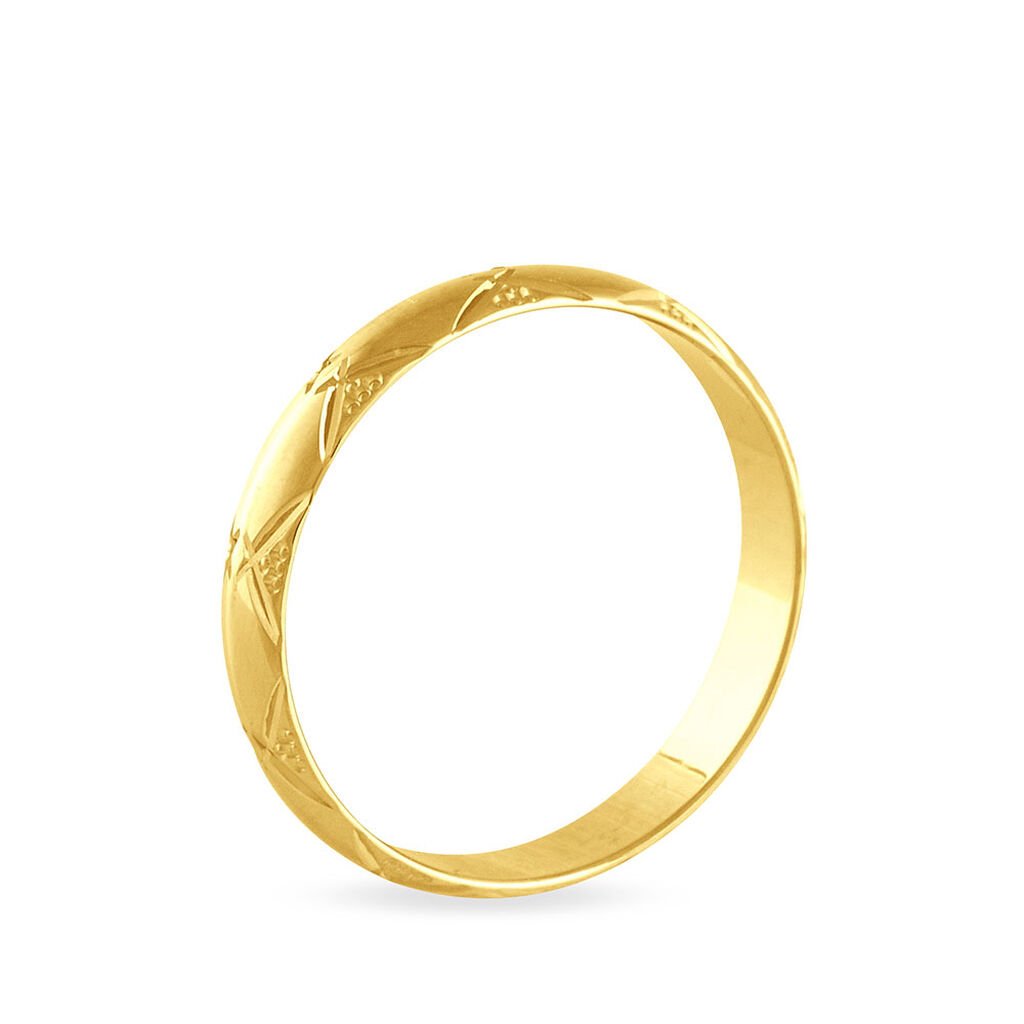 Alliance Harmonie Demi Jonc Classique Or Jaune - Alliances Famille | Histoire d’Or