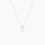 Pendentif Mabila Or Blanc Oxyde De Zirconium - Pendentifs Femme | Histoire d&rsquo;Or