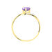 Bague Eva Or Jaune Amethyste Et Diamant - Bagues solitaires Femme | Histoire d’Or