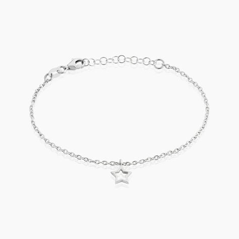 Bracelet Mikaelle Argent Blanc - Bracelets Femme | Histoire d’Or
