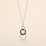 Collier Liyana Argent Blanc Oxyde De Zirconium - Colliers fantaisie Femme | Histoire d&rsquo;Or