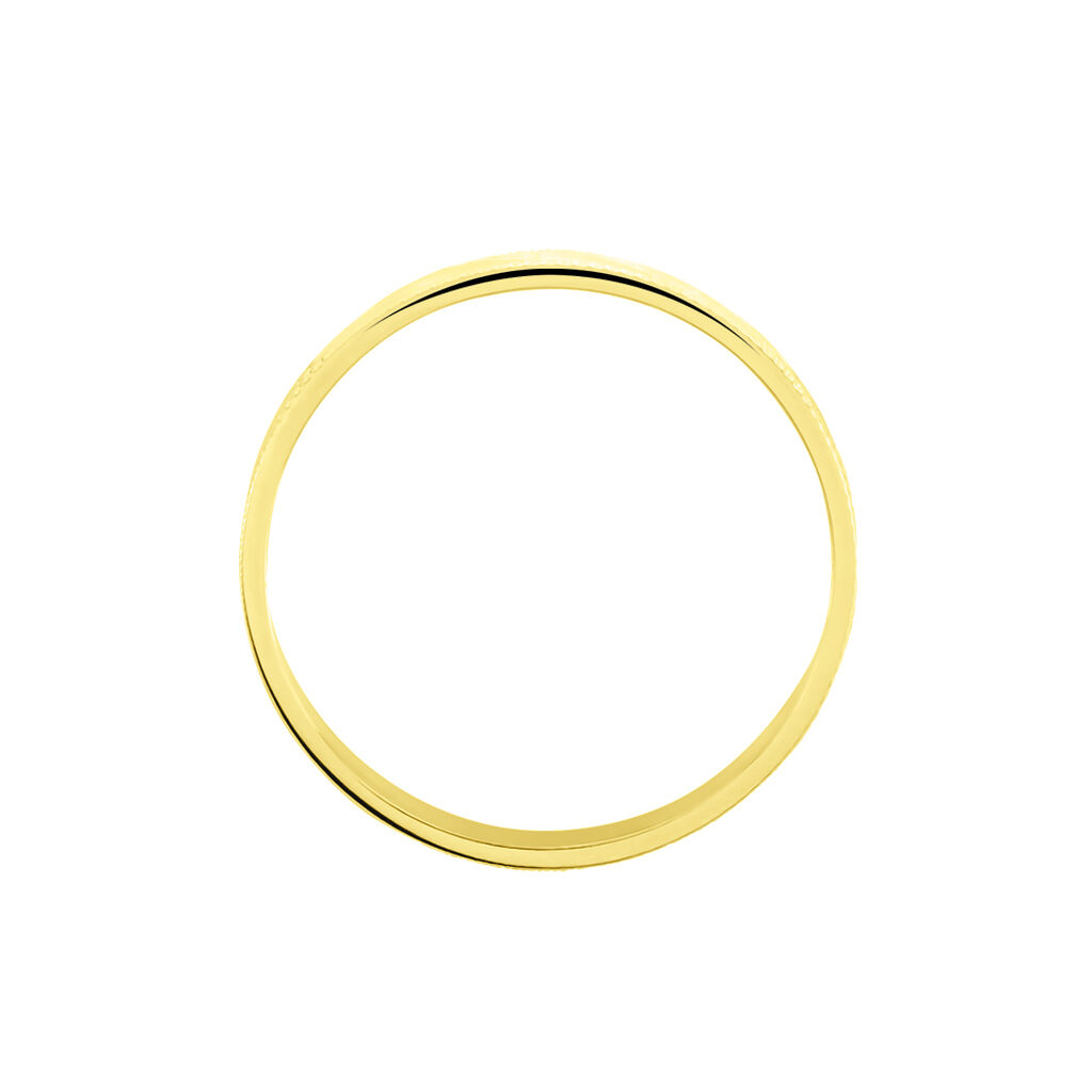 Alliance Eucleia Fantaisie Ruban Plat Or Jaune - Alliances Famille | Histoire d’Or