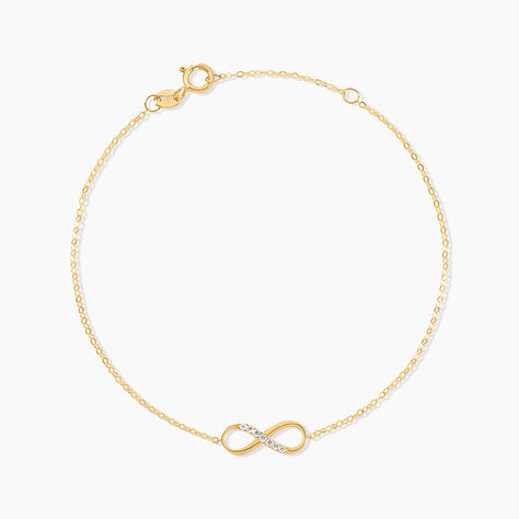 Bracelet Or Jaune Rosius Oxydes De Zirconium - Bracelets Femme | Histoire d&rsquo;Or