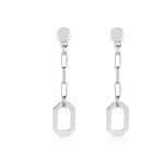 Boucles D'oreilles Pendantes Soho Argent Blanc - Boucles d'oreilles fantaisie Femme | Histoire d&rsquo;Or