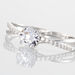 Bague Dana Or Blanc Oxyde De Zirconium - Bagues solitaires Femme | Histoire d’Or
