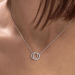 Collier Magou Argent Blanc Oxyde De Zirconium - Colliers fantaisie Femme | Histoire d&rsquo;Or