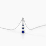 Collier Josephine Or Blanc Saphir Et Diamant - Colliers Femme | Histoire d&rsquo;Or