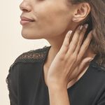 Bijoux D'oreilles Edma Or Blanc Oxyde De Zirconium - Ear cuffs Femme | Histoire d&rsquo;Or