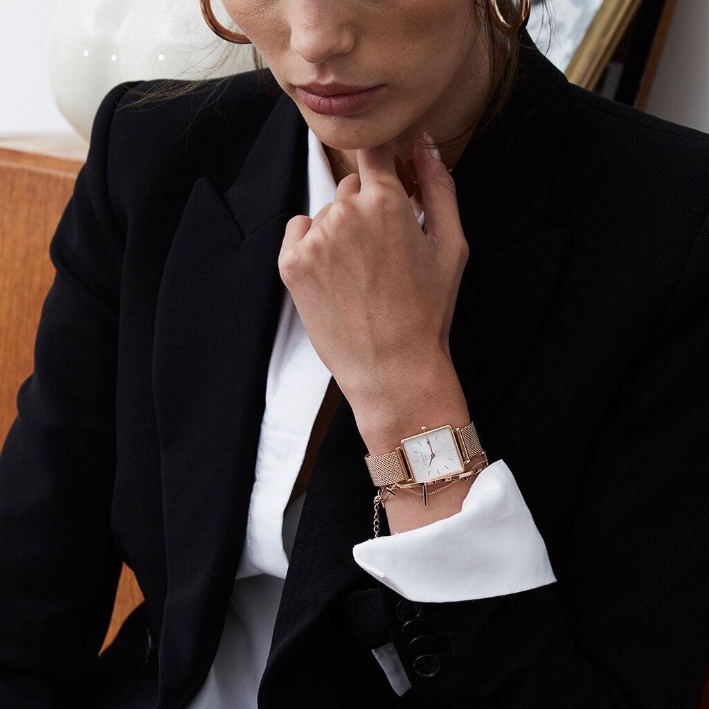 Montre Rosefield The Boxy Blanc - Montres Femme | Histoire d’Or