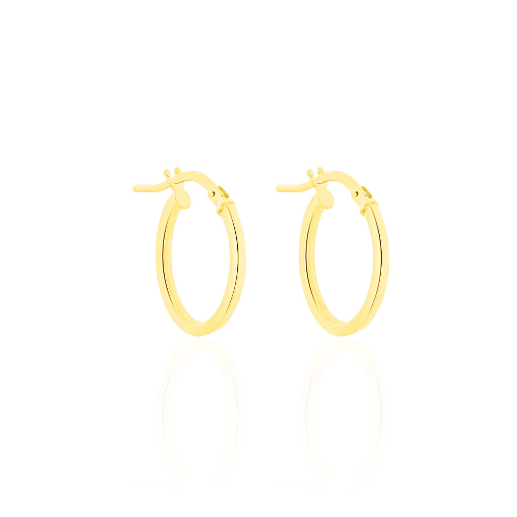 Créoles Telya Or Jaune - Boucles d'oreilles créoles Femme | Histoire d’Or