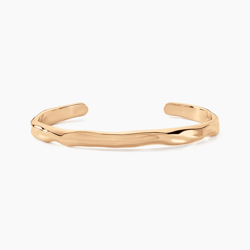 Bracelet Jonc Plaqué Or – Neuf Sans Emballage, Style Minimaliste, Sans Marque