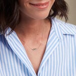 Collier Navette Or Jaune Emeraude Diamant - Colliers Femme | Histoire d&rsquo;Or