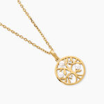 Pendentif Jeptha Argent Dor&eacute; A L'Or 750/1000 Perle De Culture Oxyde De Zirconium - Pendentifs Femme | Histoire d&rsquo;Or