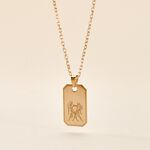 Collier Plaqu&eacute; Or Quintien - Colliers Zodiaque Homme | Histoire d&rsquo;Or