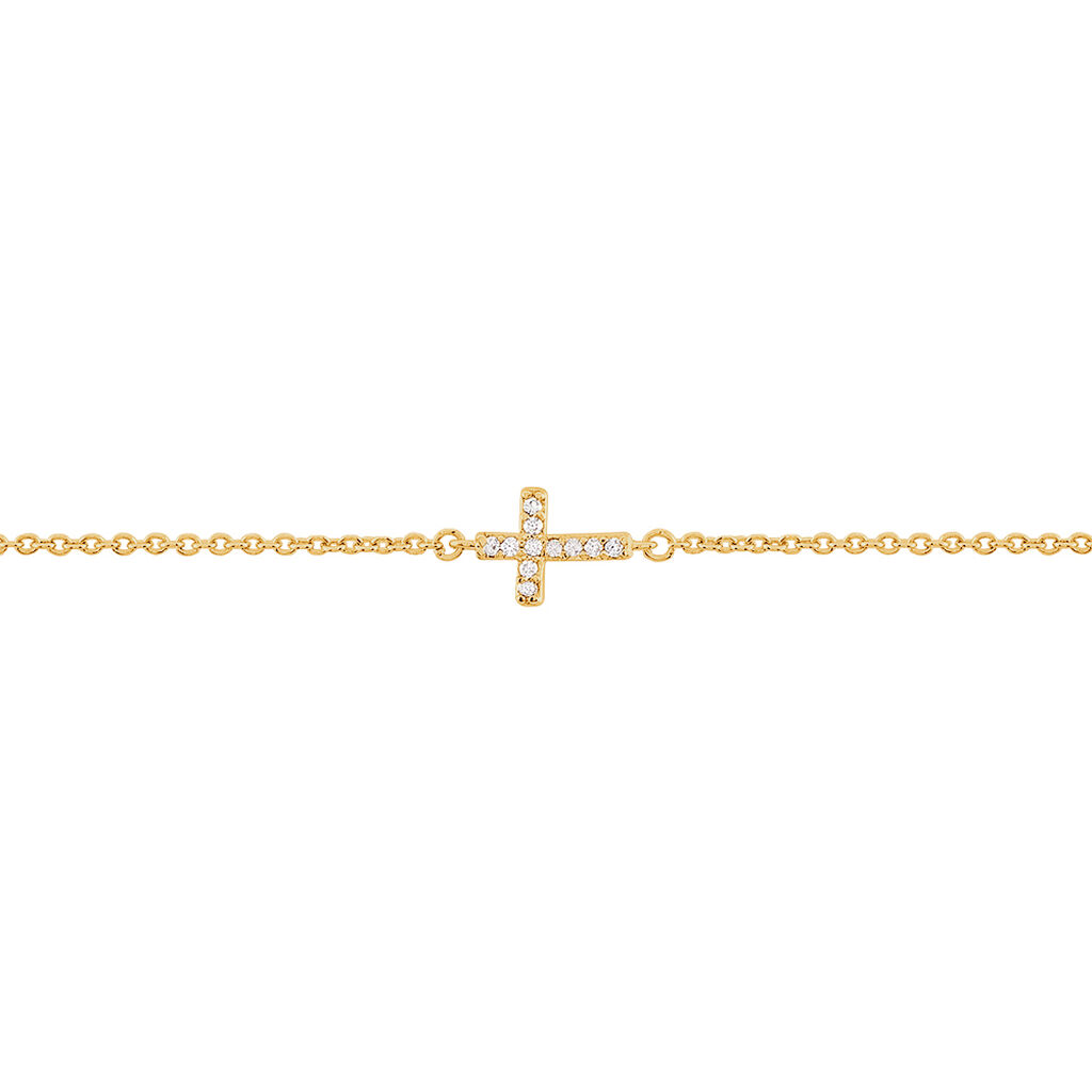 Bracelet Fatos Plaqué Or Jaune Oxyde De Zirconium -  Femme | Histoire d’Or