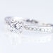 Bague Solitaire Laetitia Or Blanc Diamant Synthetique - Bagues solitaires Femme | Histoire d’Or