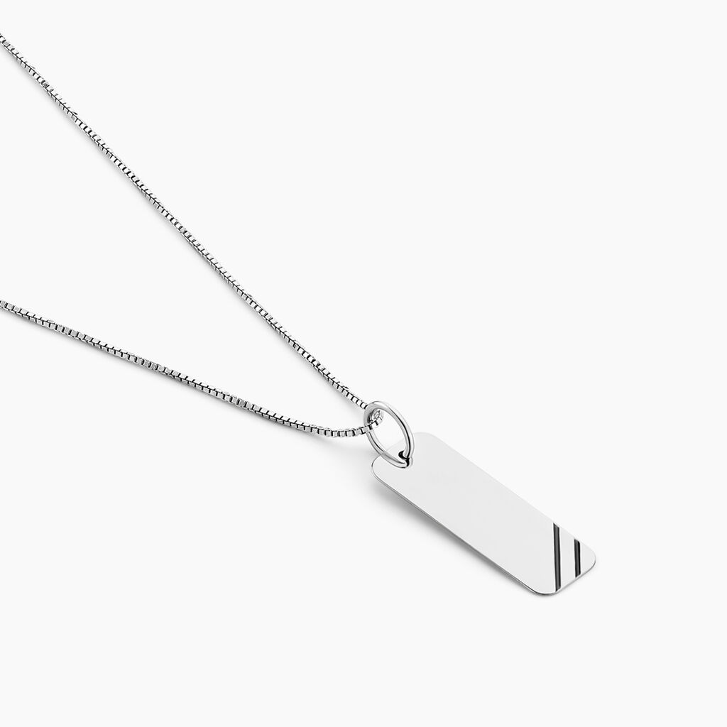 Collier Ryan Or Blanc - Colliers Homme | Histoire d’Or