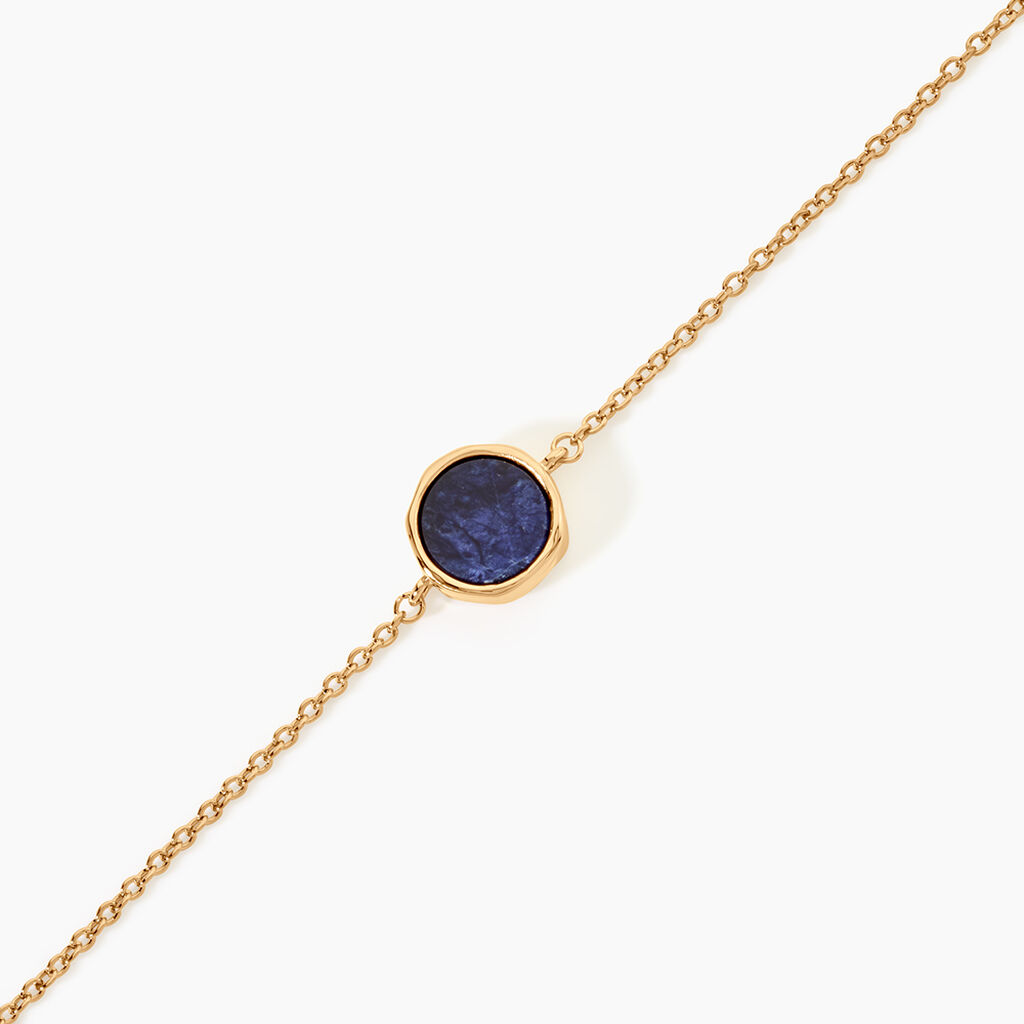 Bracelet Plaqu&eacute; Or Neassasodalite - Bracelets Femme | Histoire d&rsquo;Or