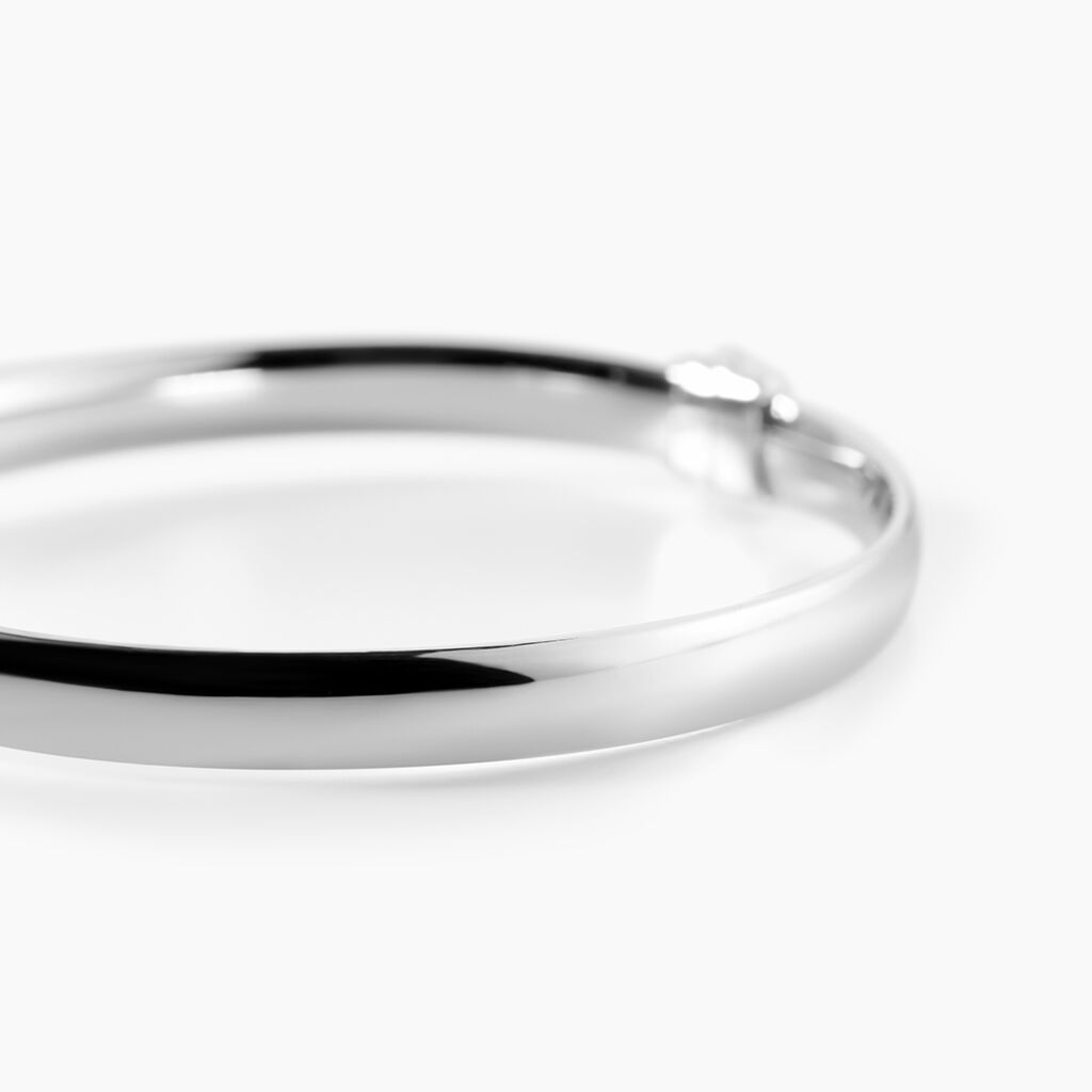 Bracelet Jonc Thaira Argent Blanc - Bracelets joncs Femme | Histoire d&rsquo;Or