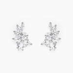 Boucles D'Oreilles Puces Glow Up Argent Blanc Oxyde De Zirconium - Boucles d'oreilles fantaisie Femme | Histoire d&rsquo;Or