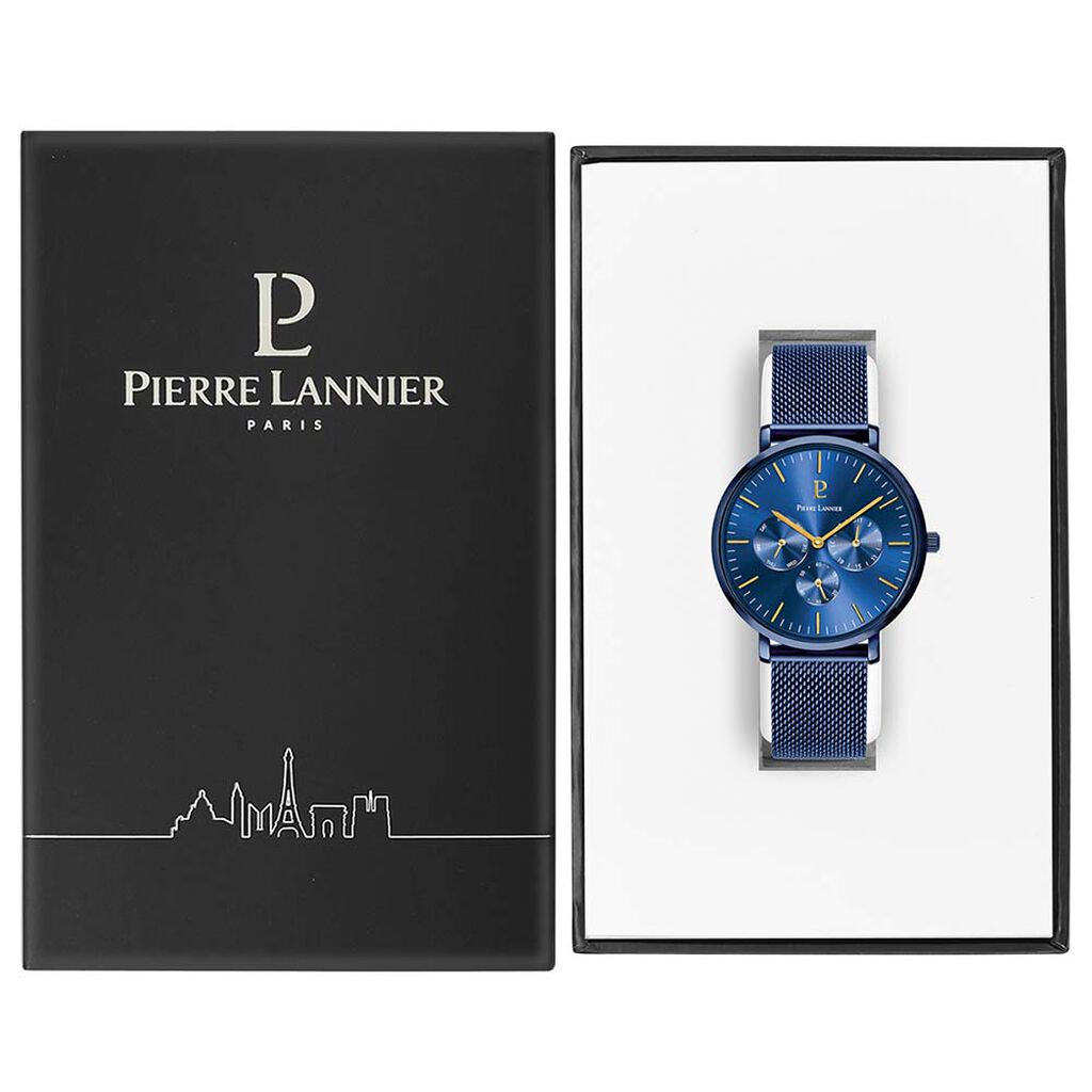 Montre Pierre Lannier Echo Bleu - Montres Homme | Histoire d’Or