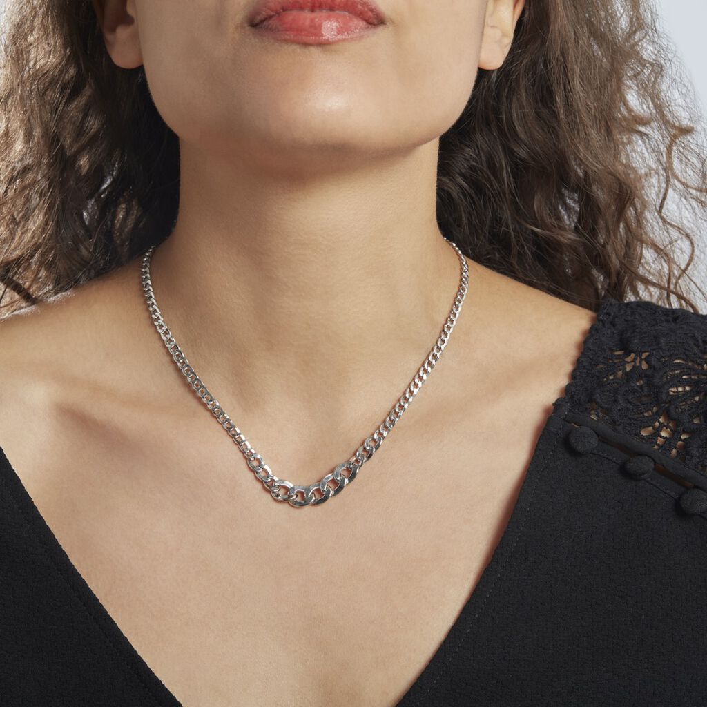 Collier Argent Blanc Quintila - Chaines Femme | Histoire d’Or