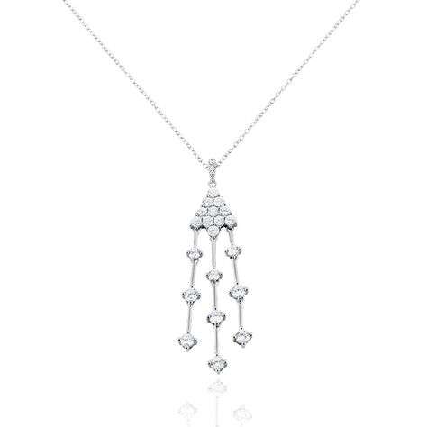 Collier Argent Blanc Wilford Oxydes De Zirconium - Colliers Femme | Histoire d’Or