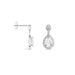 Boucles D'oreilles Pendantes Argent Blanc Zelie Oxyde De Zirconium - Boucles d'oreilles pendantes Femme | Histoire d’Or