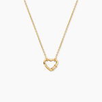 Collier Minie Argent Dor&eacute; A L'Or 750/1000 Oxyde De Zirconium - F&ecirc;te des m&egrave;res Femme | Histoire d&rsquo;Or