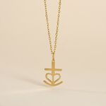 Pendentif Cobeia Croix De Camargue Or Jaune - Pendentifs Bapt&ecirc;me Famille | Histoire d&rsquo;Or