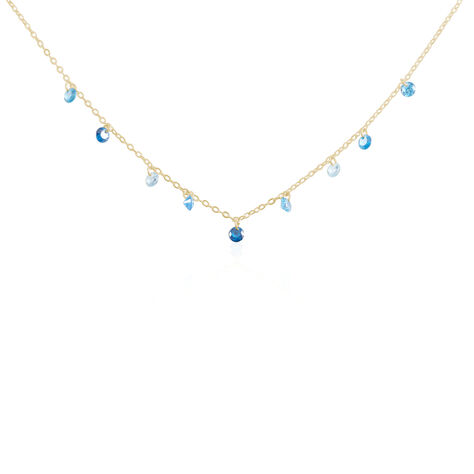 Collier Myosothis Plaqué Or Pierres - Colliers fantaisie Femme | Histoire d’Or
