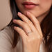 Bague Aindreas Or Blanc Diamant - Bagues avec pierre Femme | Histoire d’Or