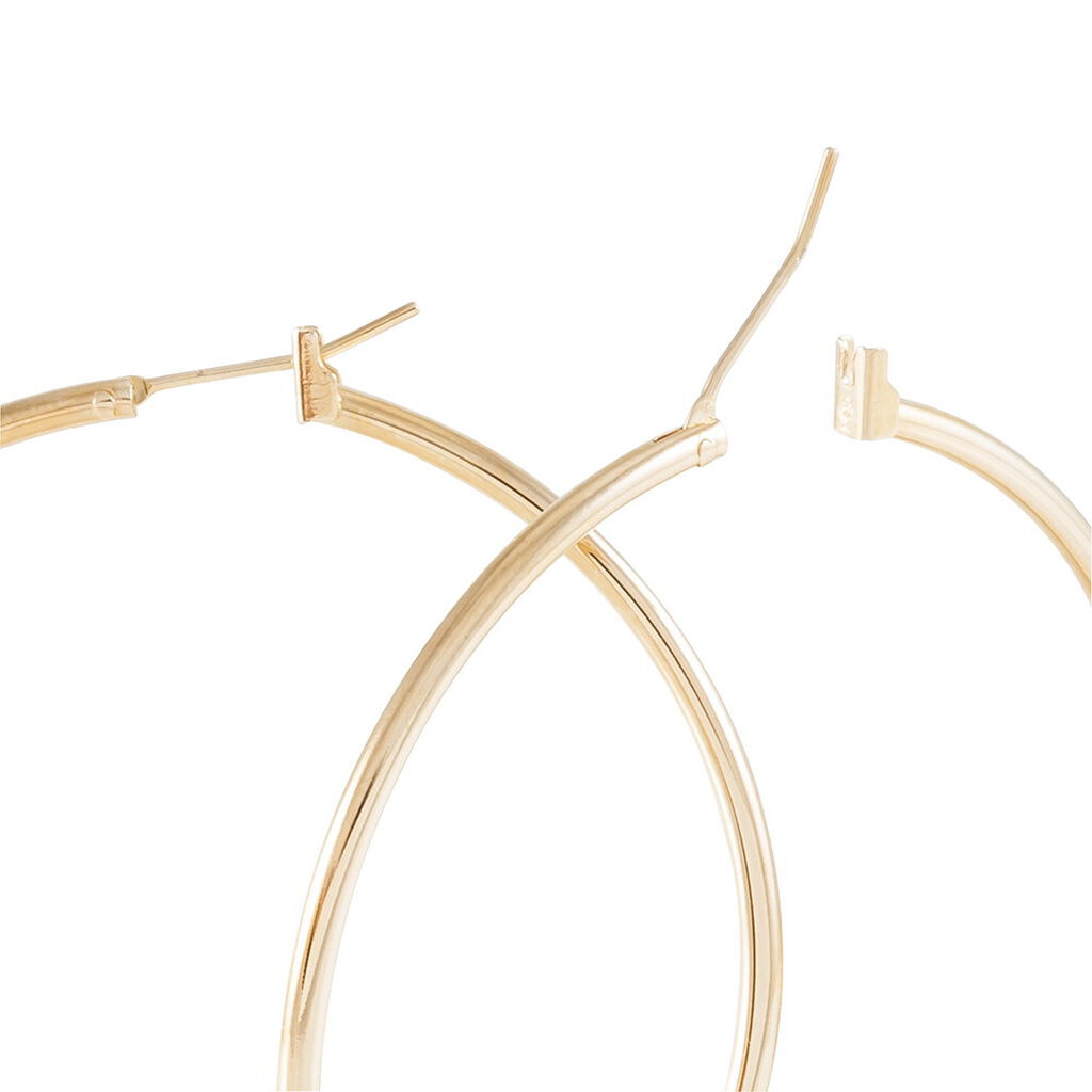 Créoles Ada Lisse Plaqué Or Jaune - Boucles d'oreilles créoles Femme | Histoire d’Or